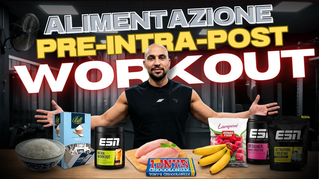 Secondo me STAI SBAGLIANDO TUTTO! Ecco COSA MANGIARE davvero PRE-INTRA-POST WORKOUT!