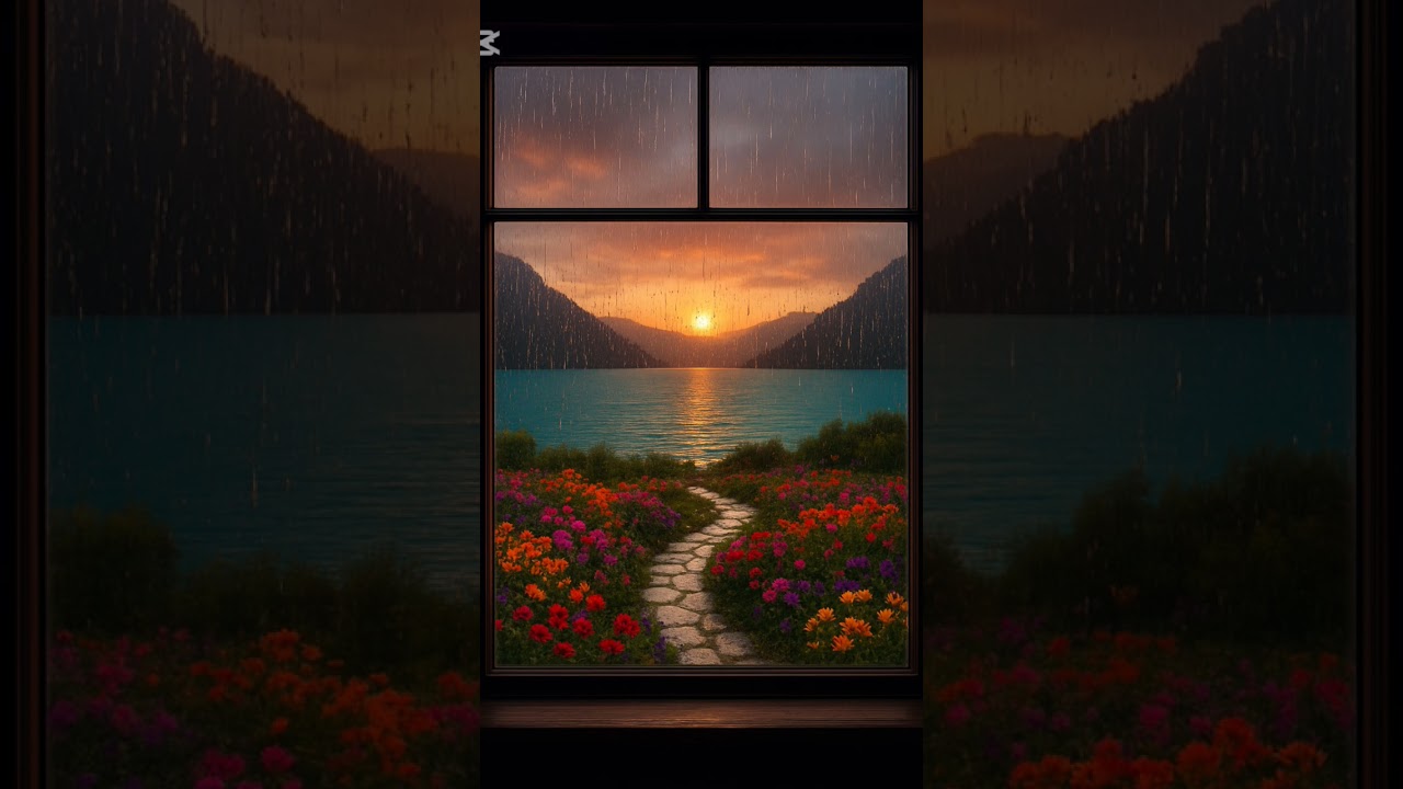 sonido relajante lluvia  #lluvia #ventana #relajante #asmr #dormir #dormirprofundamente