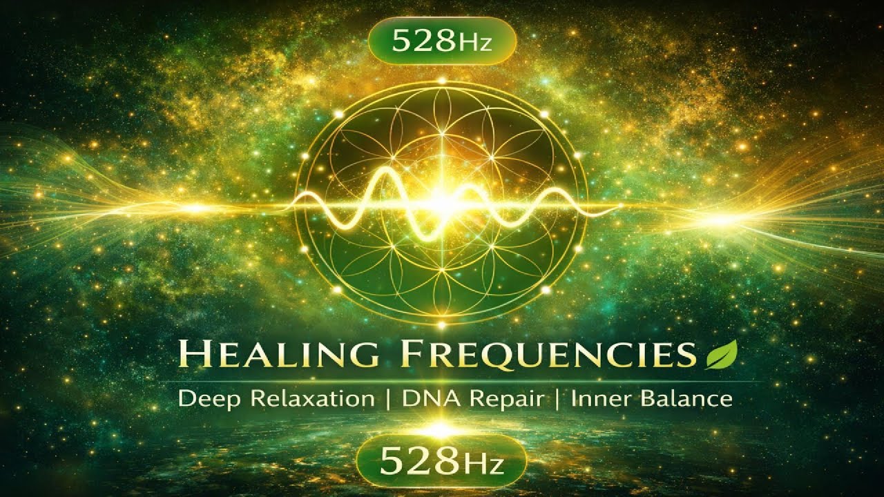 528Hz Healing Frequencies 🌿 Deep Relaxation | DNA Repair | Inner Balance