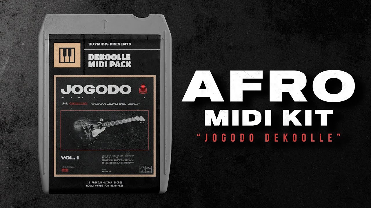 Afro Guitar MIDI & Sample Pack (Burna Boy, Wizkid, Rema, Davido, Tyla & Tems R&B Type Loops 2025)