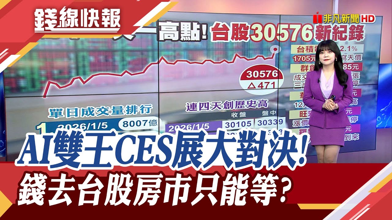 台積電助台股日日高 錢湧股市房價降? 顏炳立:2026房市只能