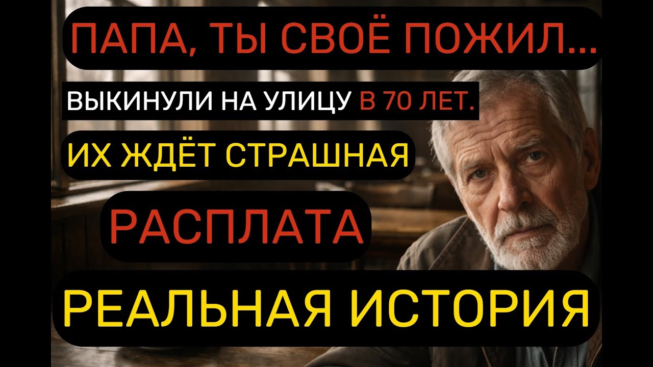 ПАПА, ТЫ СВОЁ ПОЖИЛ — ДАЙ ПОЖИТЬ НАМ! Дети выкинули меня на улицу, но их ждал СТРАШНЫЙ сюрприз...