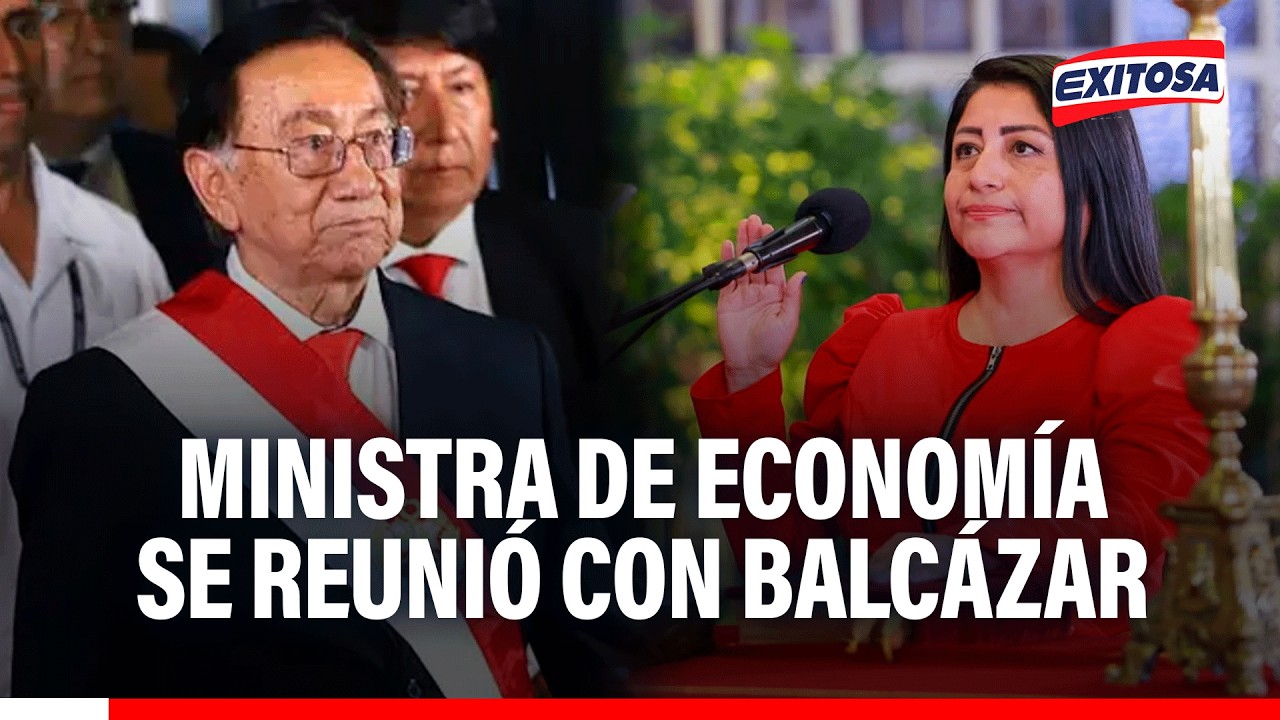 🔴🔵 Ministra de Economía, Denisse Miralles, se reunió con José Balcázar en Palacio de Gobierno