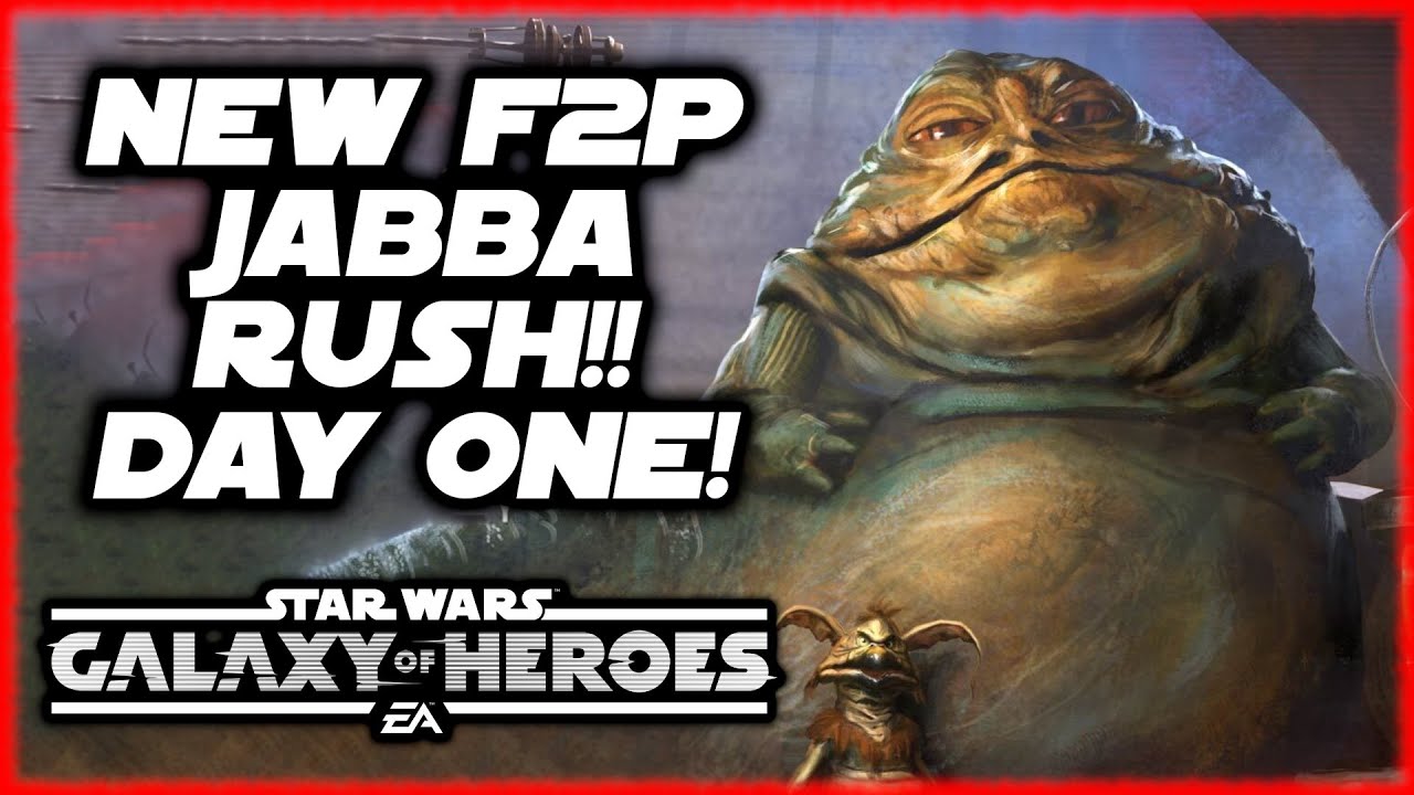 NOOCH2JABBA!!!  Day ONE of My New FREE TO PLAY JABBA RUSH ACCOUNT!  LIVE!