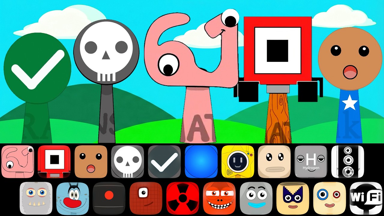 ✨НОВИНКА: Sprunki OC 61, Bot, Buddy Kick The Buddy, Cannonball, Checkmark Crossmark | Этапы 1-2