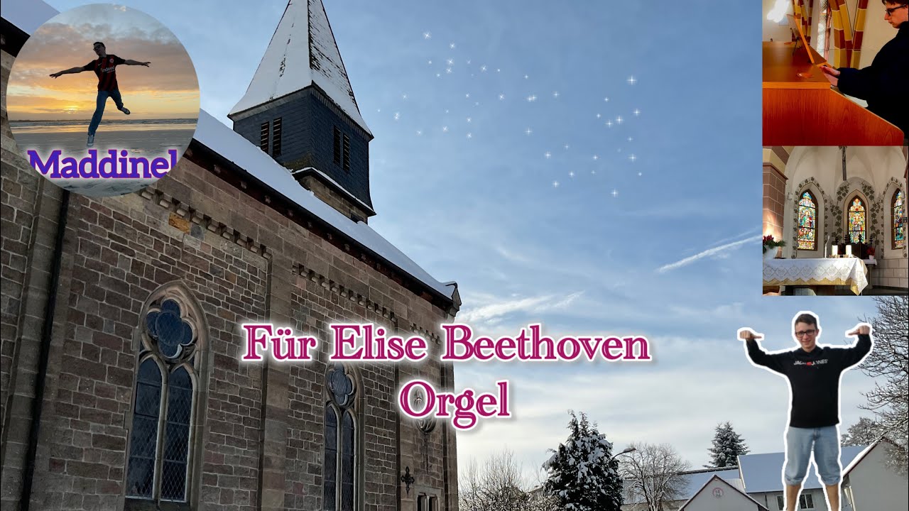 Maddinel - „Für Elise“ von Ludwig van Beethoven auf Orgel 4K Kirche Klassische Musik 