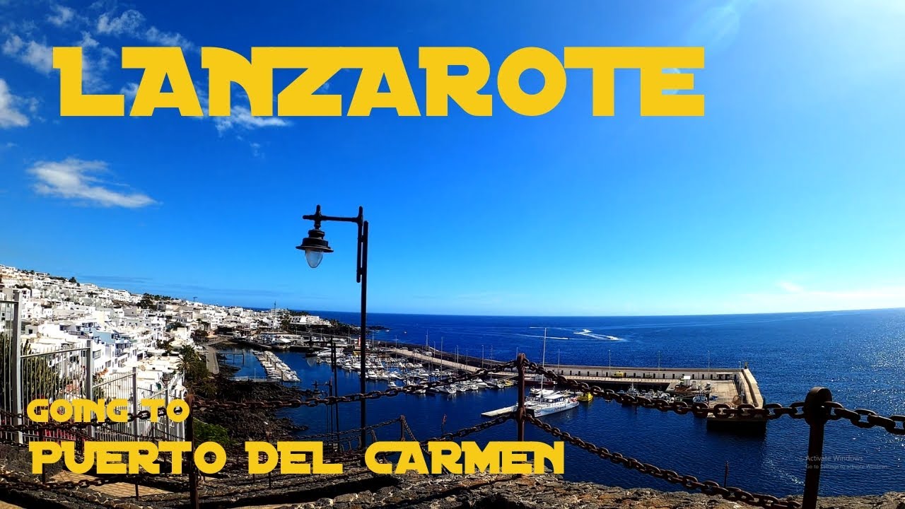 Clifftop Path to Puerto Del Carmen Lanzarote 2020 4K
