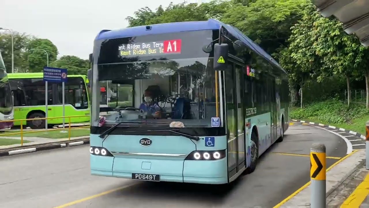 ComfortDelgro BYD B12A03 (3-Door) - PD649T on NUS ISB A1