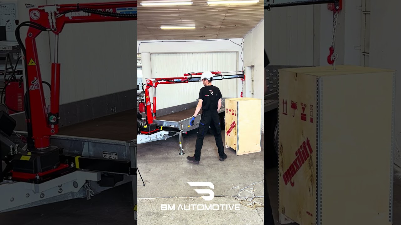 Lekki żuraw HDS Maxilift ML50 na przyczepie - w pełni demontowalny o udźwigu 500kg  #hds #żuraw
