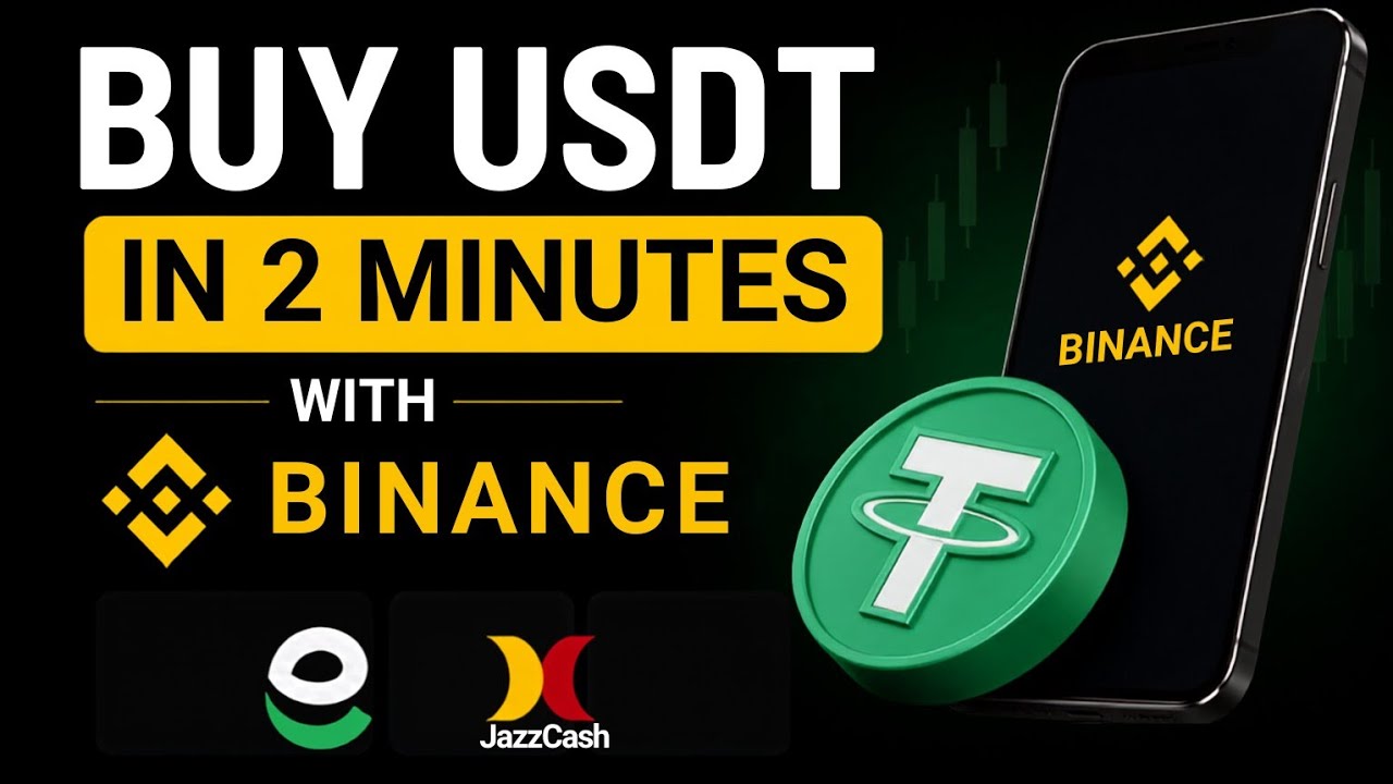 How to Buy USDT with Easypaisa or Jazzcash on Binance in 2 minutes | Pakistan 2026