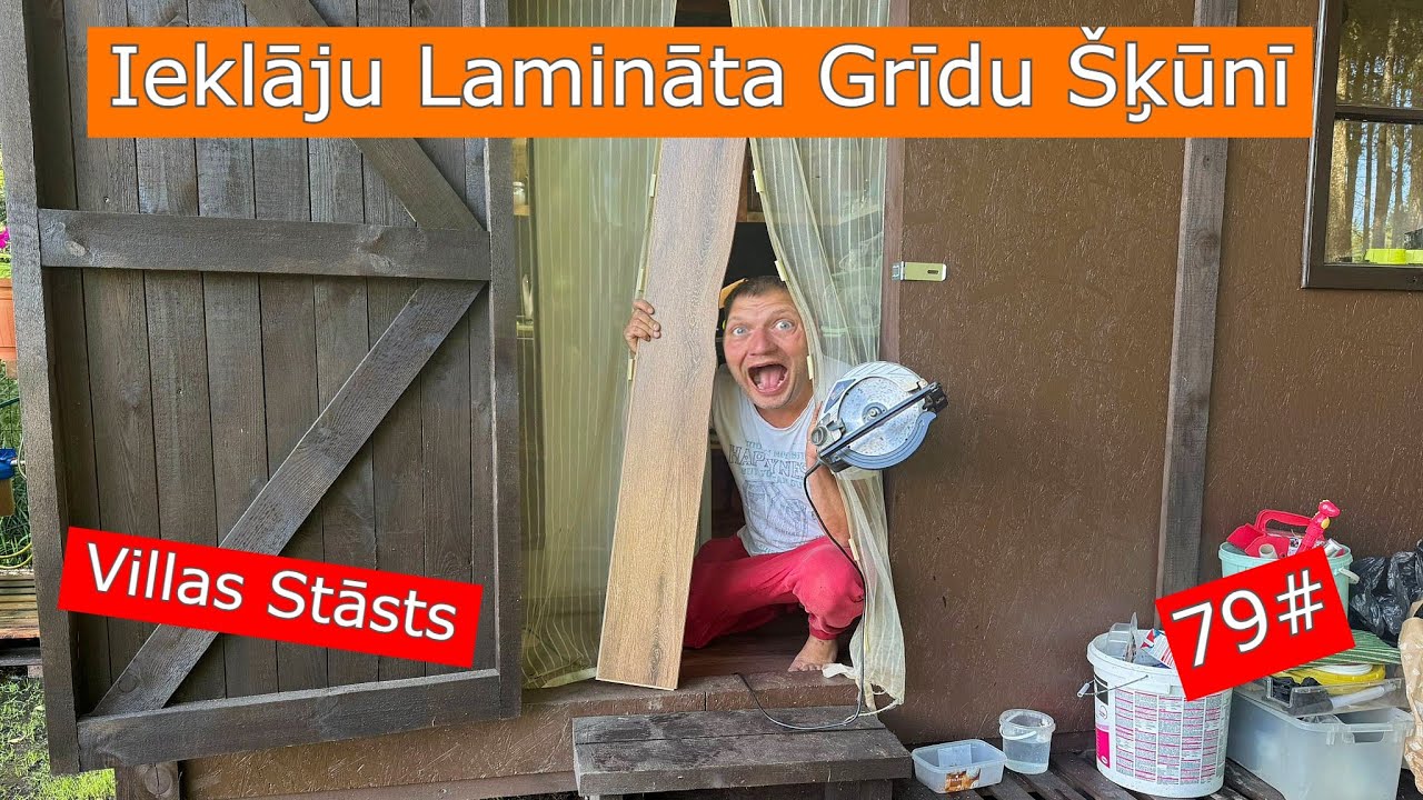 79# Ieklāju Lamināta Grīdu Šķūnī | Villas Stāsts