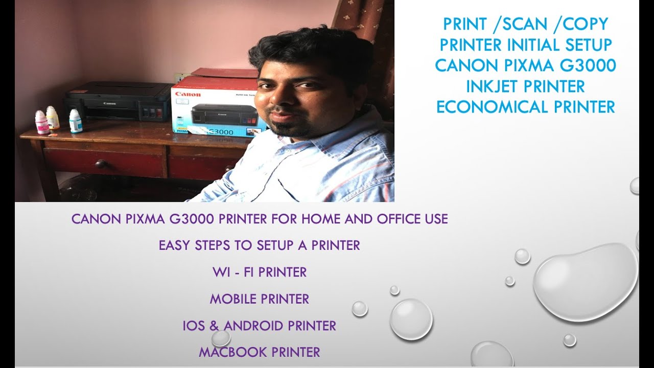 Best Canon Printer for Home use -Canon Pixma G3000 - DIY - WiFiPrinter Setup