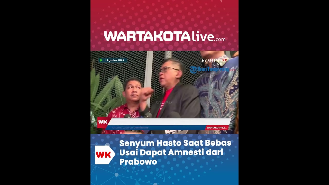 HASTO TERIAK MERDEKA! Saat Resmi Bebas Usai Dapat Amnesti dari Prabowo
