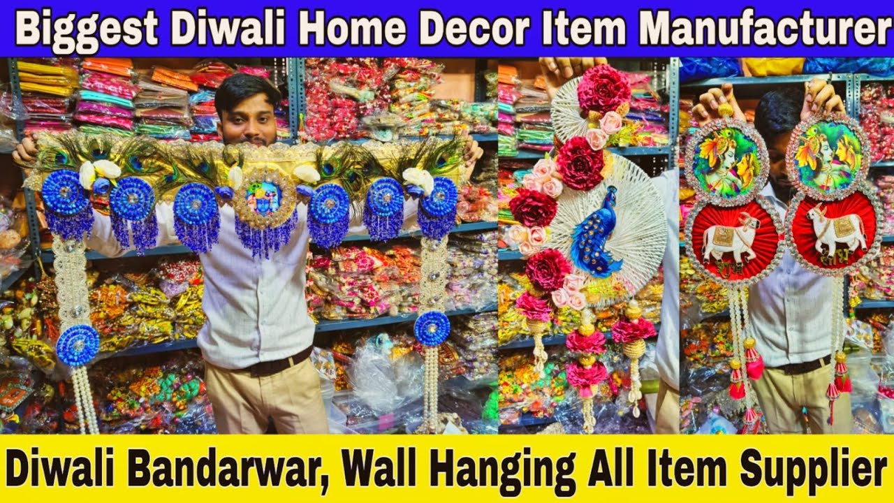 Diwali Decor Item Manufacturer In Kolkata Bara bazar | Bandhanwar , Wall Hanging Diwali Item //