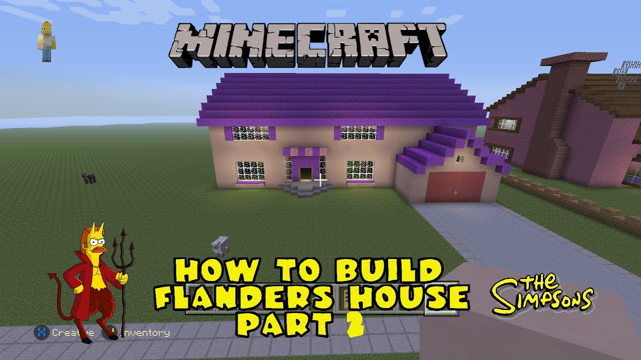 Minecraft How To Build The Flanders House Part 2