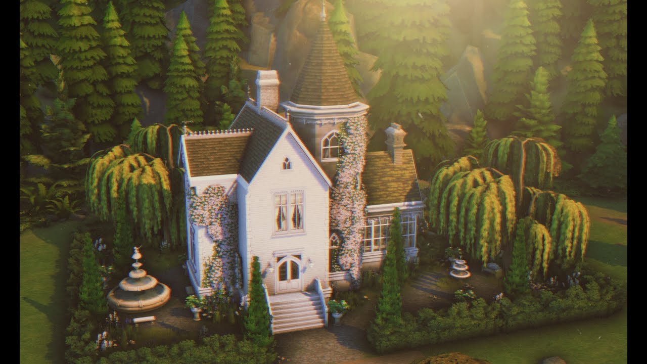 Victorian Mansion 🌳 | The Sims 4 | Speed Build with Ambience Sounds