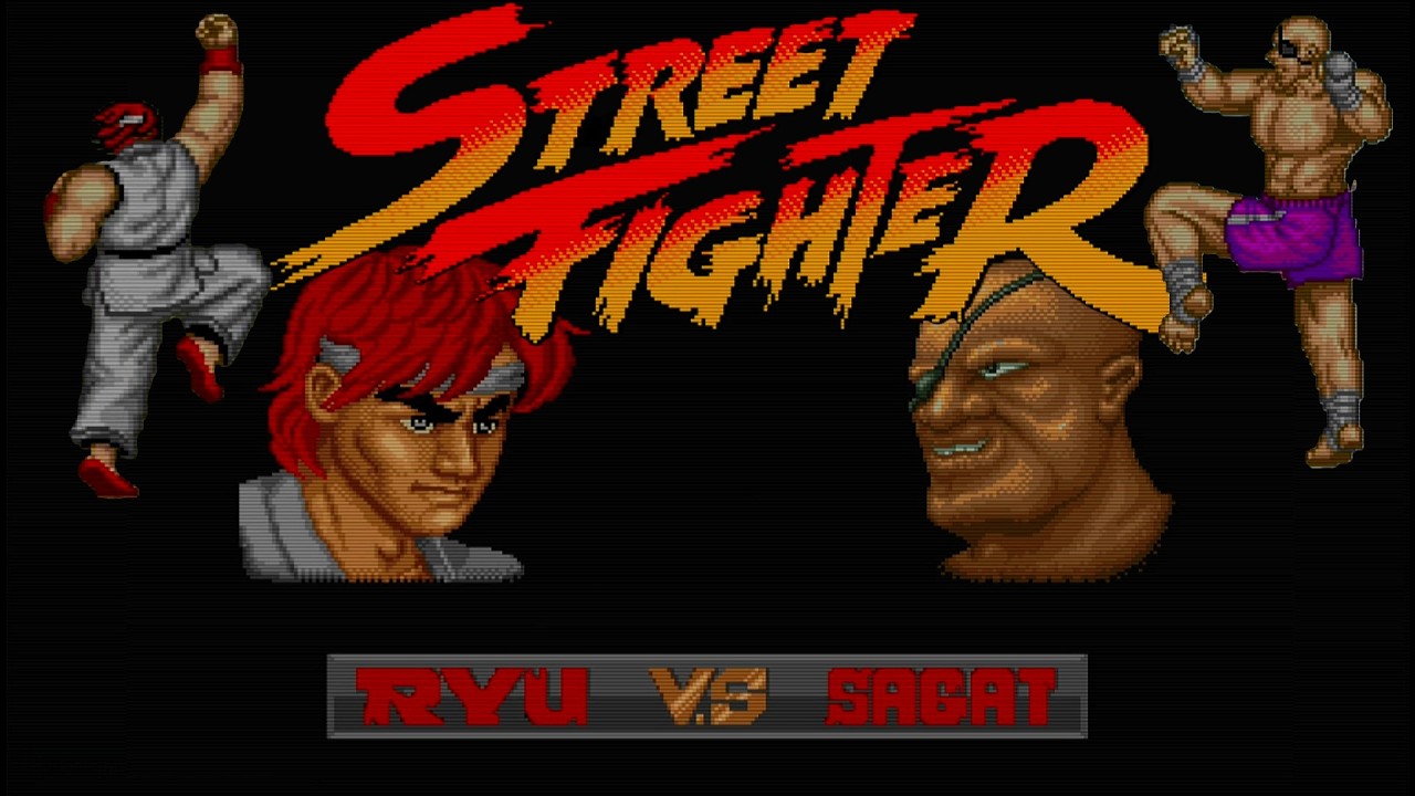 [アーケード] ストリートファイター　ＲＹＵ vs  EAGLE   SAGATまで