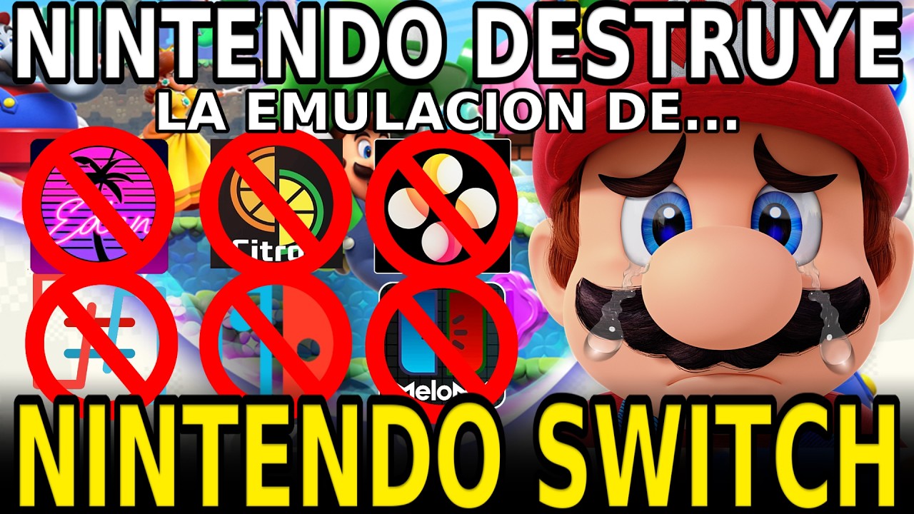 NINTENDO ENLOQUECE: DESTRUYE TODOS LOS EMULADORES DE NINTENDO SWITCH de PC Y ANDROID