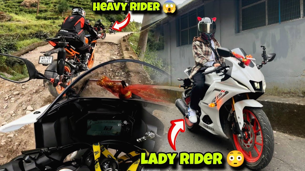 She RIDE my white beauty 😳 HEAVY RIDER  😱 KURSEONG LADY RIDER// @KabirRaivlogs-y9m 