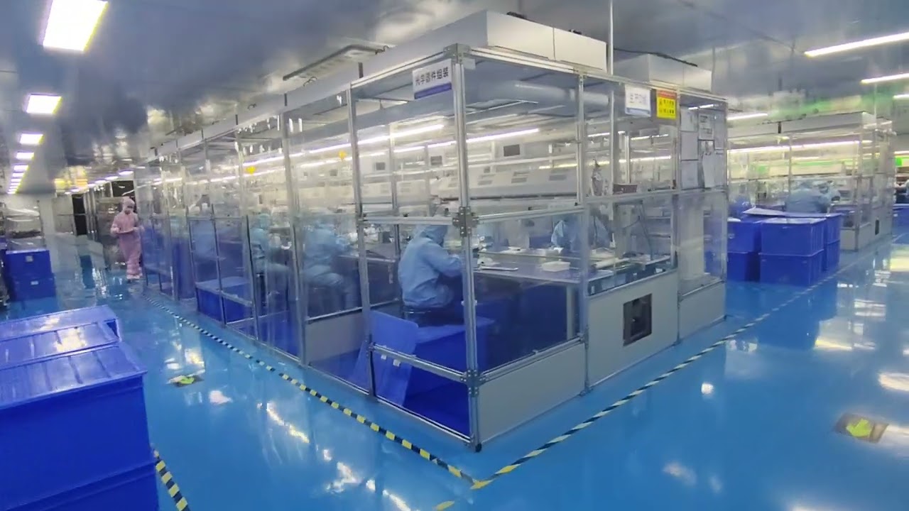 Dust-free workshop of #projector #factory #CRE #homeentertainment #audiovisual #OEM