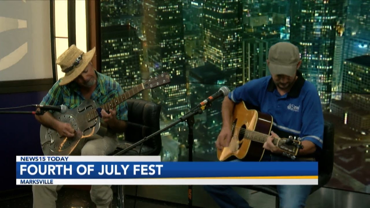 Bluesmen Bobby Broussard and Kevin Cormier play