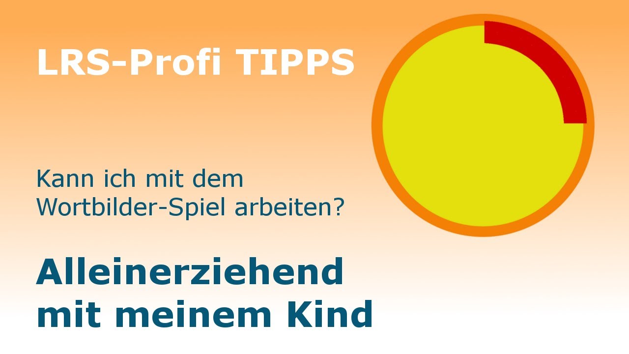 Ich bin alleinerziehend. Kann ich dein Wortbilder-Spiel trotzdem verwenden?