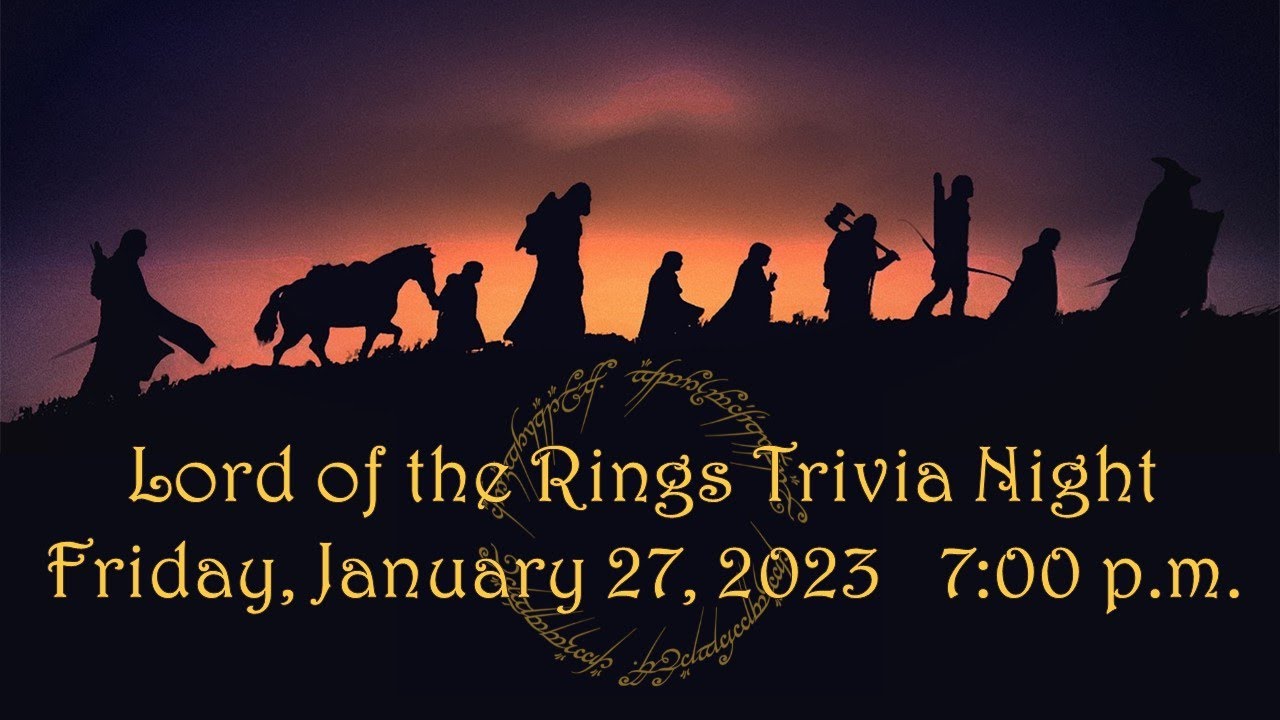 Lord of the Rings Trivia Night
