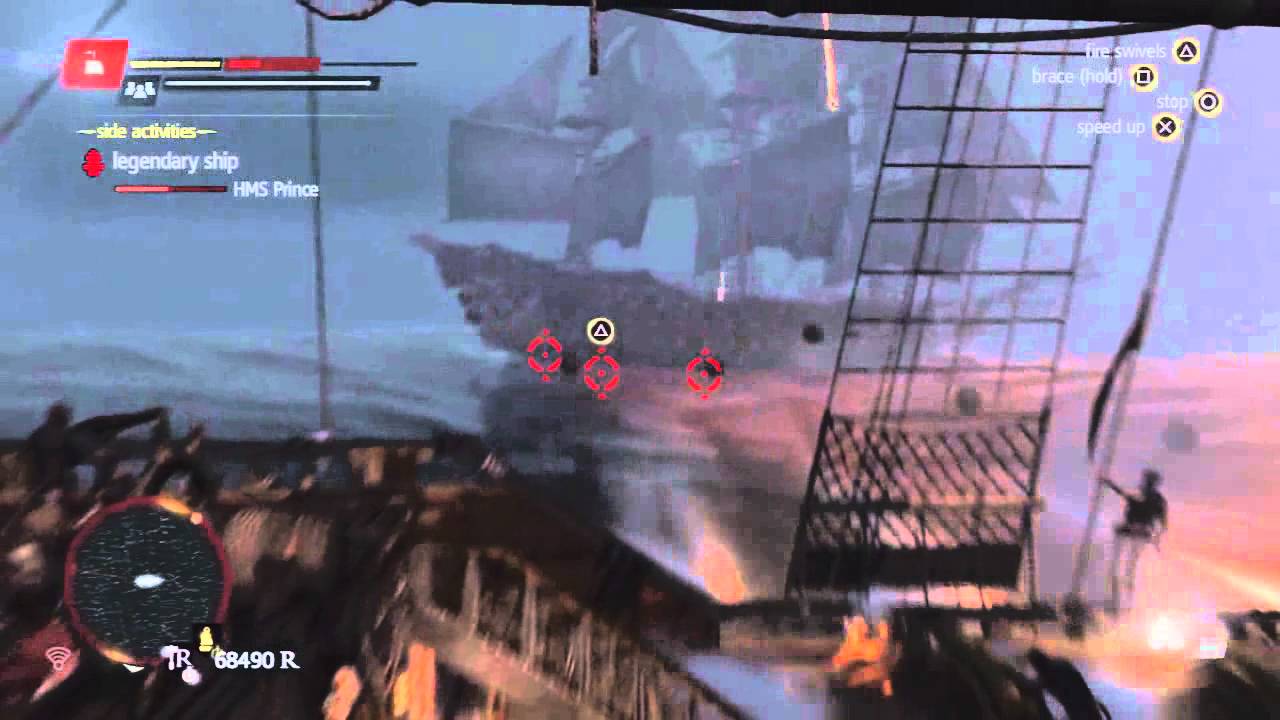 Assassin's Creed 4 - Defeating Legendary Ship - HMS Prince