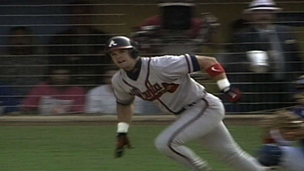 1996 NLDS Gm1: Lopez homer gives Braves lead in 10th
