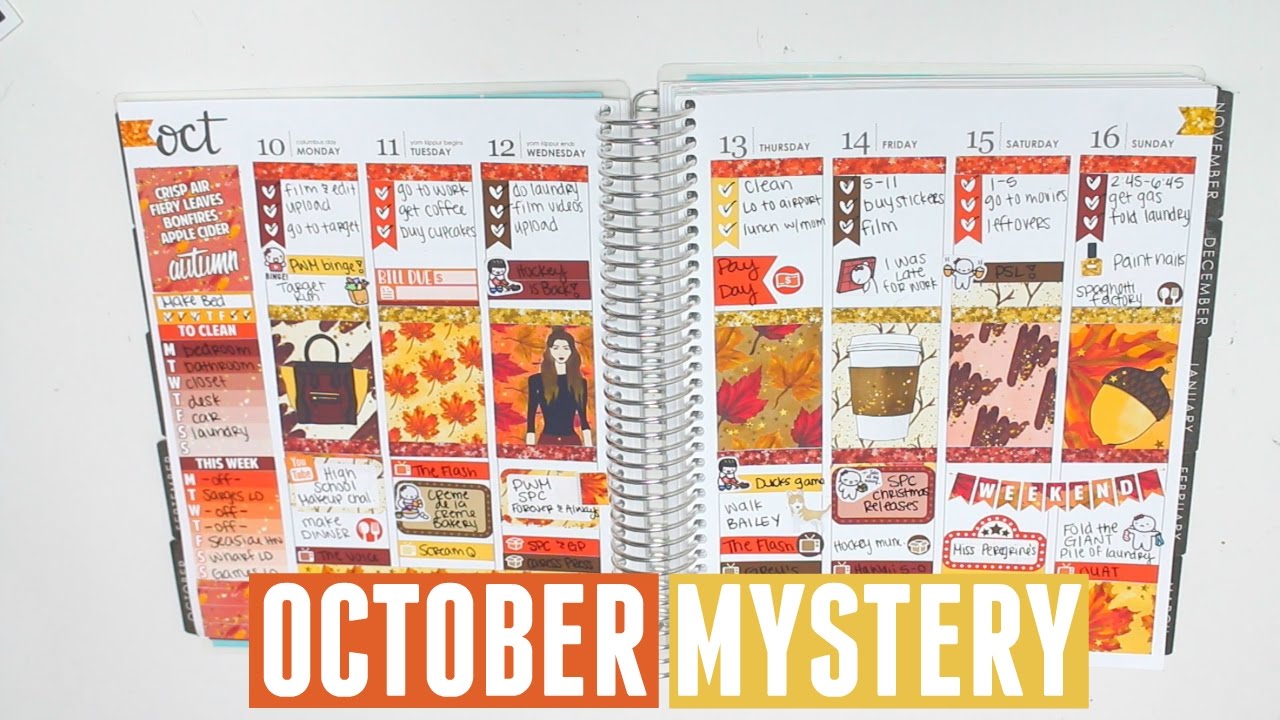 Plan with Me! | Scribble Prints Co October Mystery (Rewind)