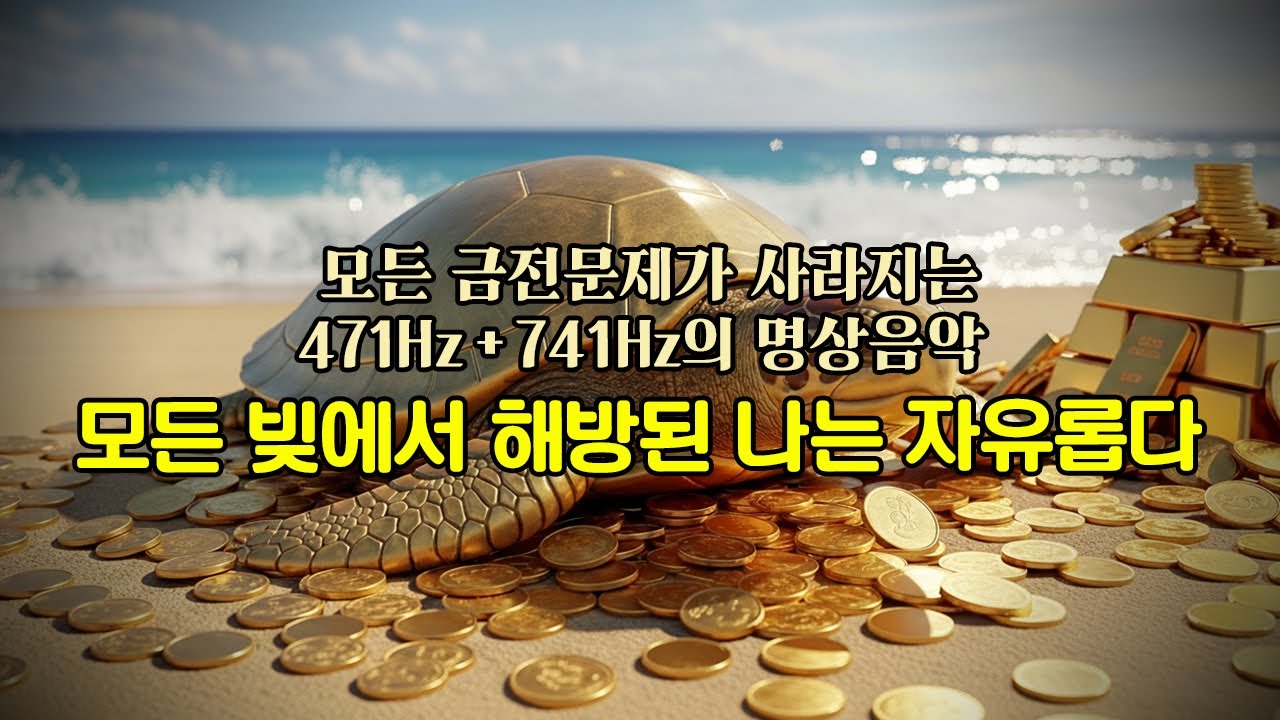 💰모든 빚이 해결되어 나는 자유롭다💰모든 금전문제가 사라지는 471Hz + 741Hz의 명상음악