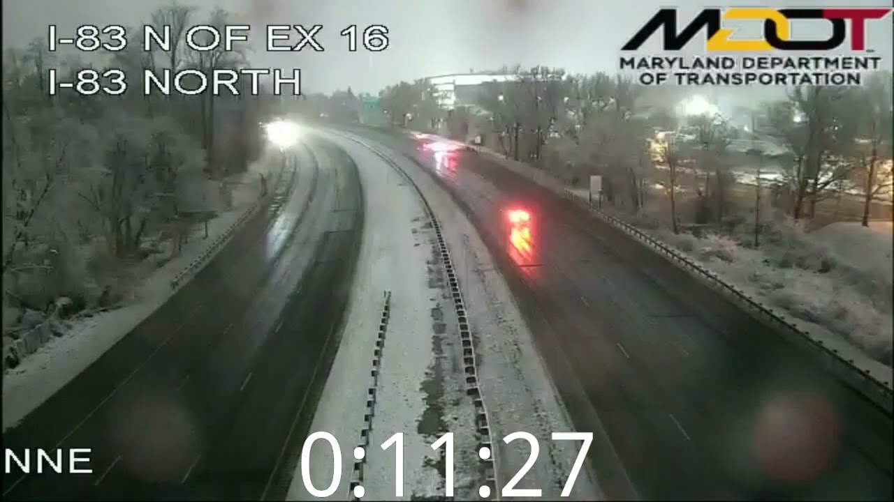 Maryland: Bad Driver Drifts Into Guardrail & Crashes 