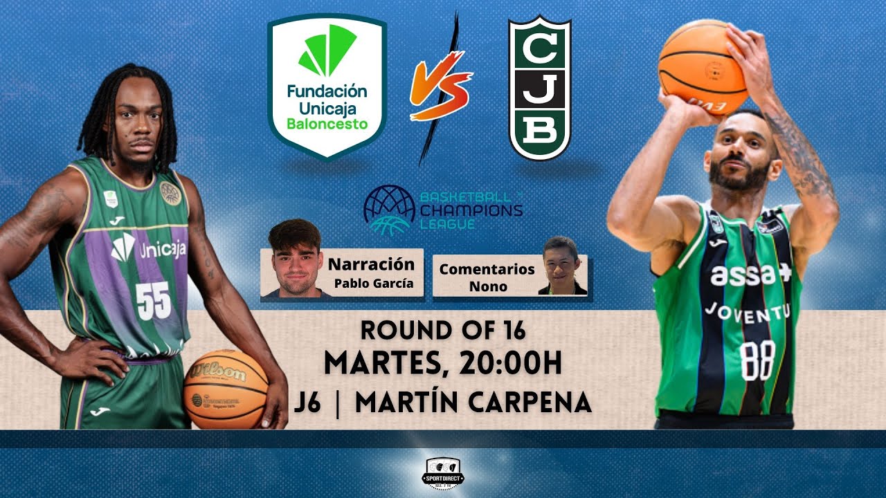 🔴 DIRECTO | UNICAJA MÁLAGA vs ASISA JOVENTUT | Jornada 6 Round of 16 BCL | SportDirect Radio