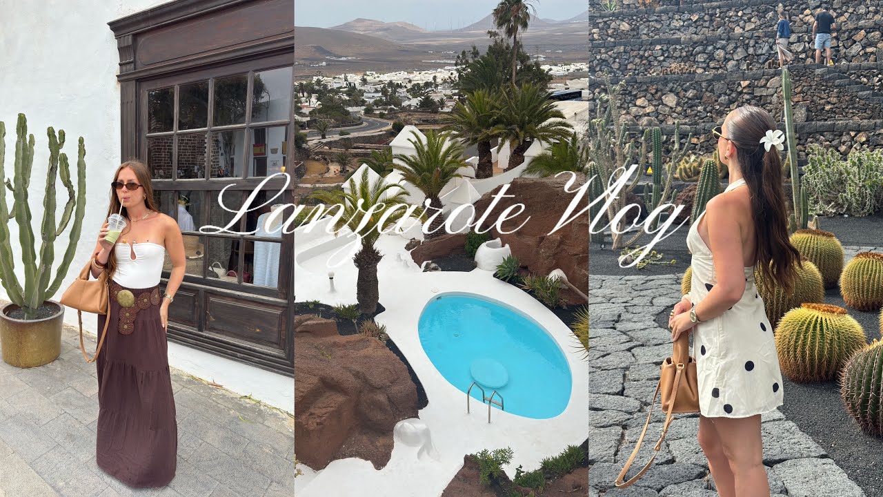 VLOG LANZAROTE 🌵 | volcans, eaux turquoises, le Airbnb le plus fou incroyable de ma vie 