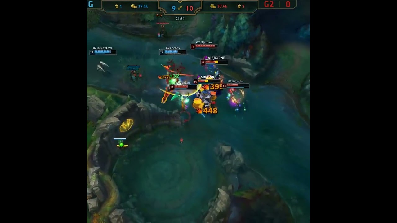 TheShy's Legendary Aatrox Dunk on G2 (2018) | League of Legends Esports Moments #shorts