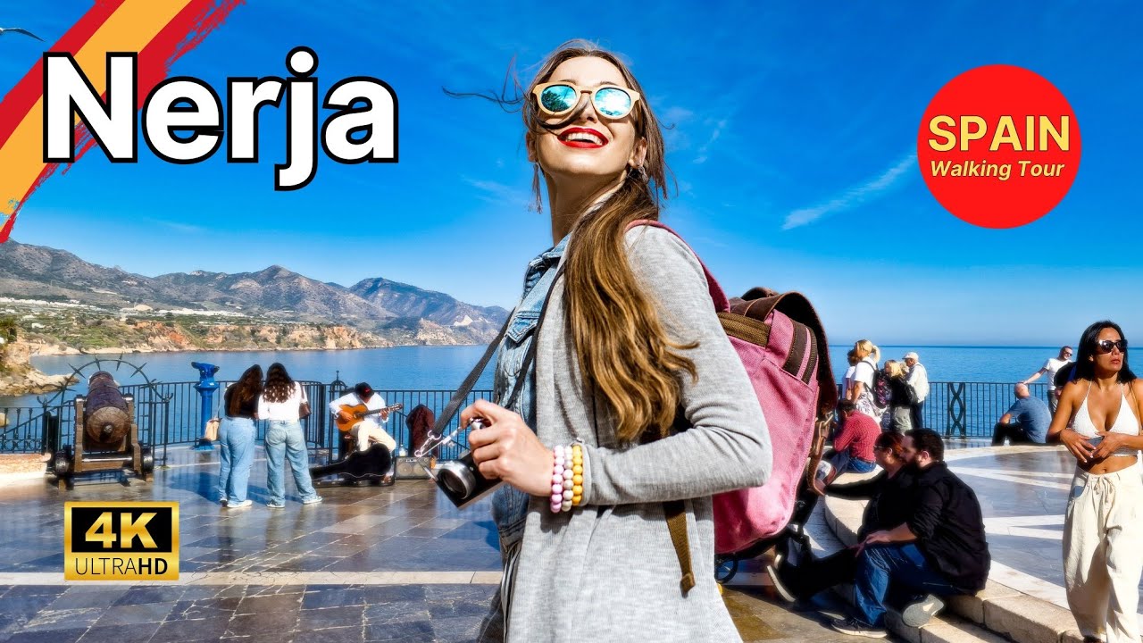 🇪🇦4K НЕРХА, самый солнечный город на побережье Коста-дель-Соль, Испания☀️Каждый хочет приехать сюда