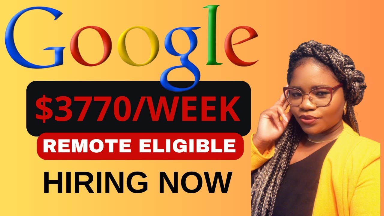 Google Paying $181, 000 Salary | Work From Home Jobs 2024