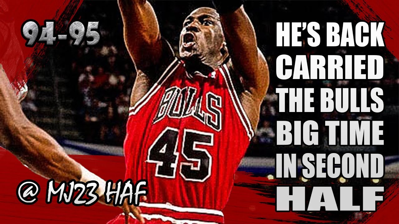 Michael Jordan Highlights vs Hawks (1995.03.25) - 32pts, HE's BACK, BIG TIME in 2nd Half!
