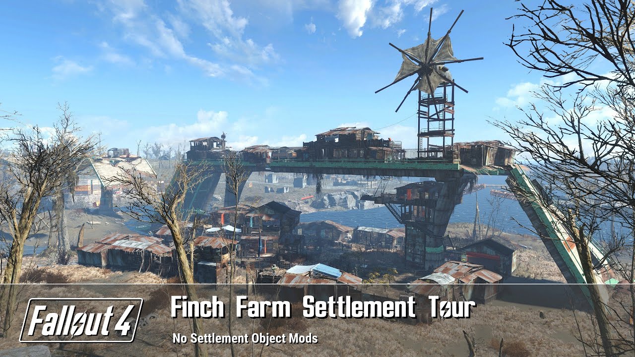 Fallout 4 - Finch Farm Settlement Build Tour