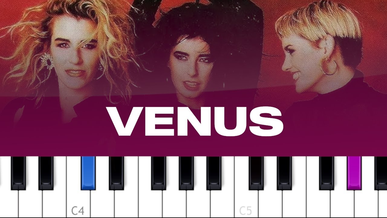 Bananarama - Venus (piano tutorial)