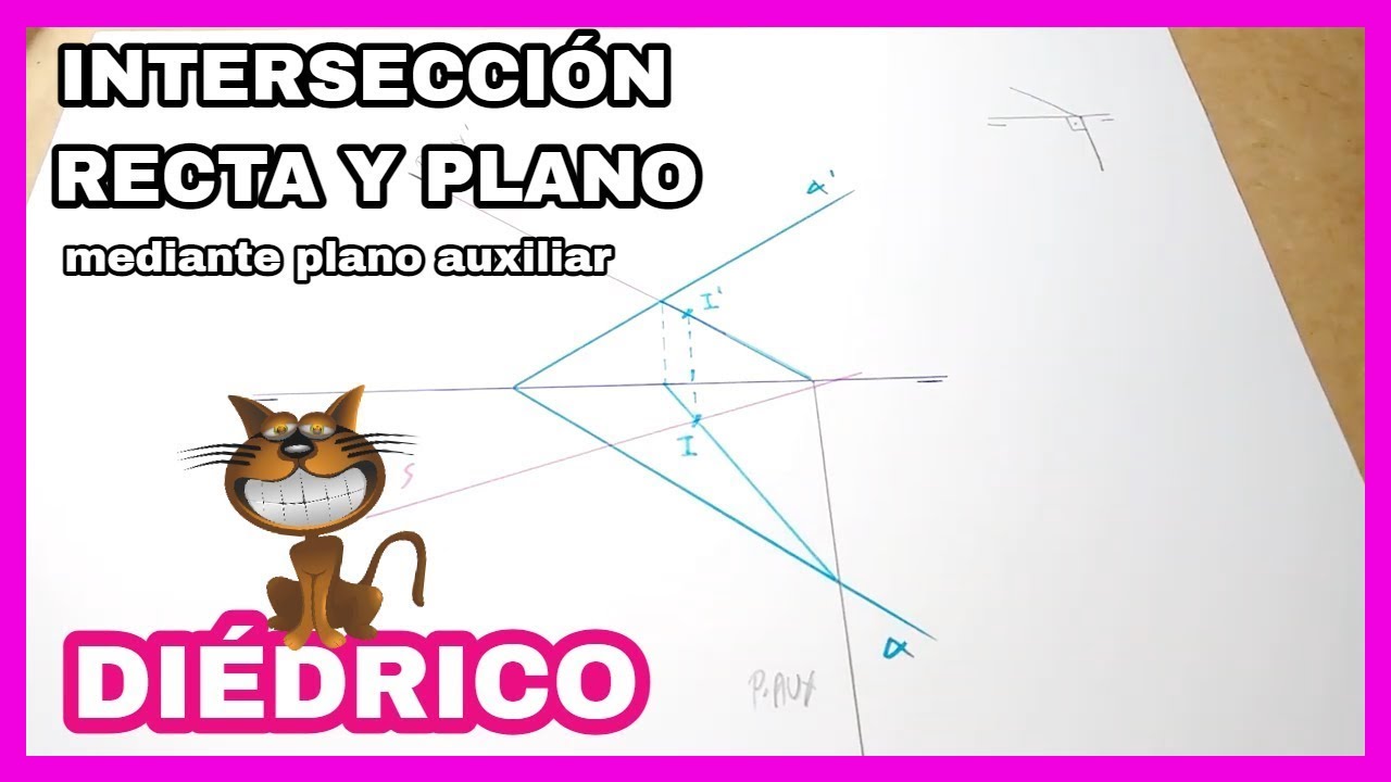 DIÉDRICO - intersección❌ [recta y plano🚀] (intersecciones)