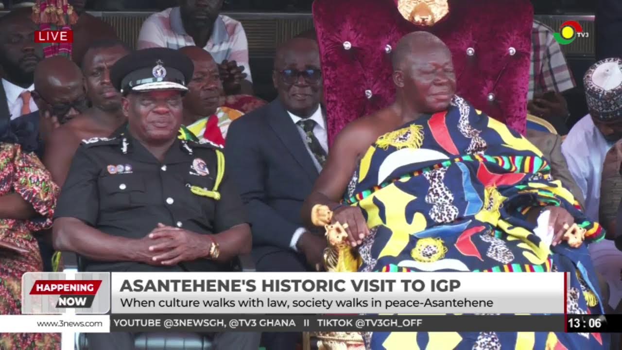 LIVE : Otumfuo Osei Tutu II Historic Maiden Visit To The National Police Headquarters || 06-01-2026