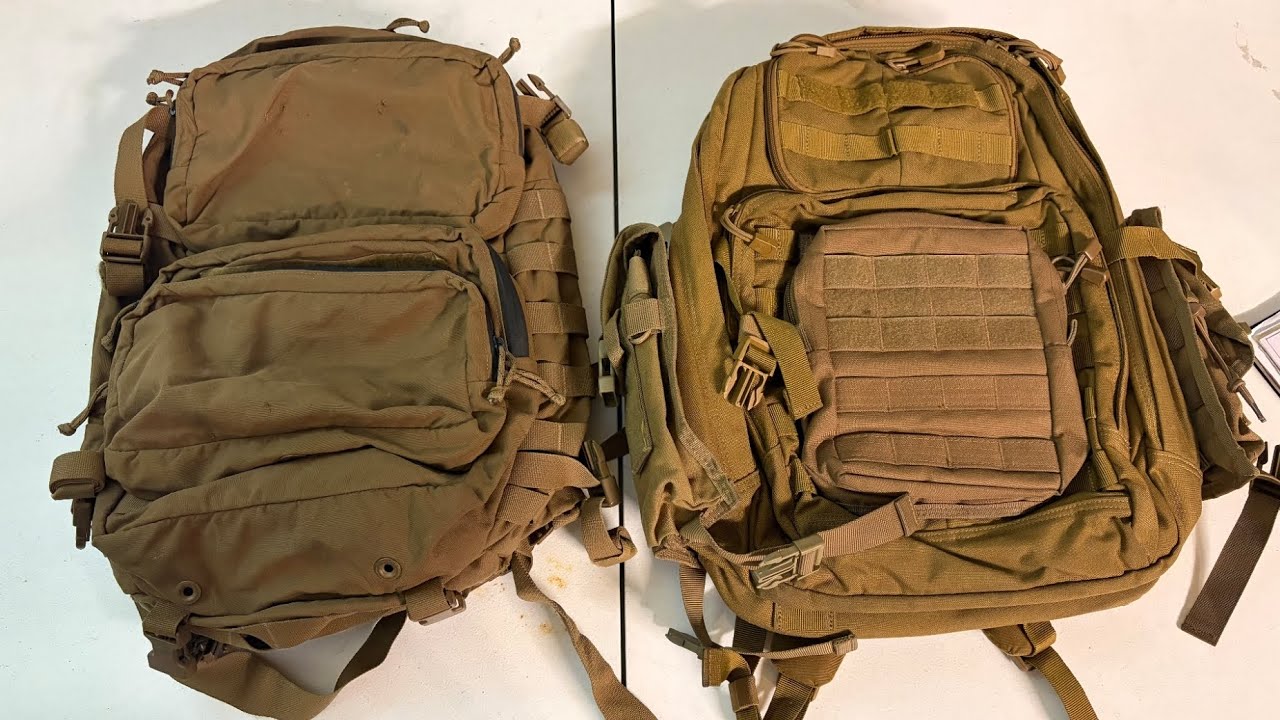 5.11 Rush 24  vs. FILBE Assault Pack. #filbe #assaultpack #military #backpack #5.11 #outdoors. 