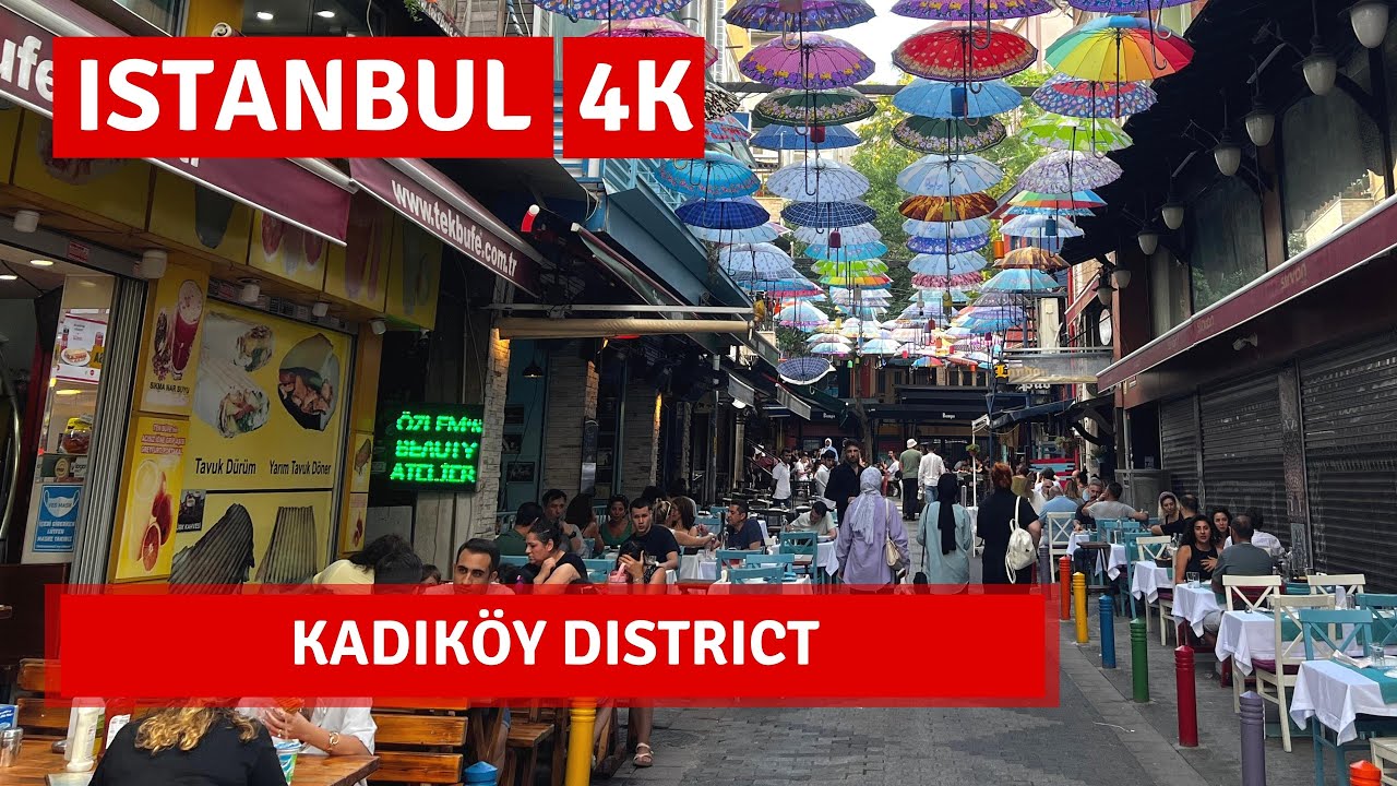 Istanbul 2022 Kadikoy District 7July Walking Tour|4k UHD 60fps
