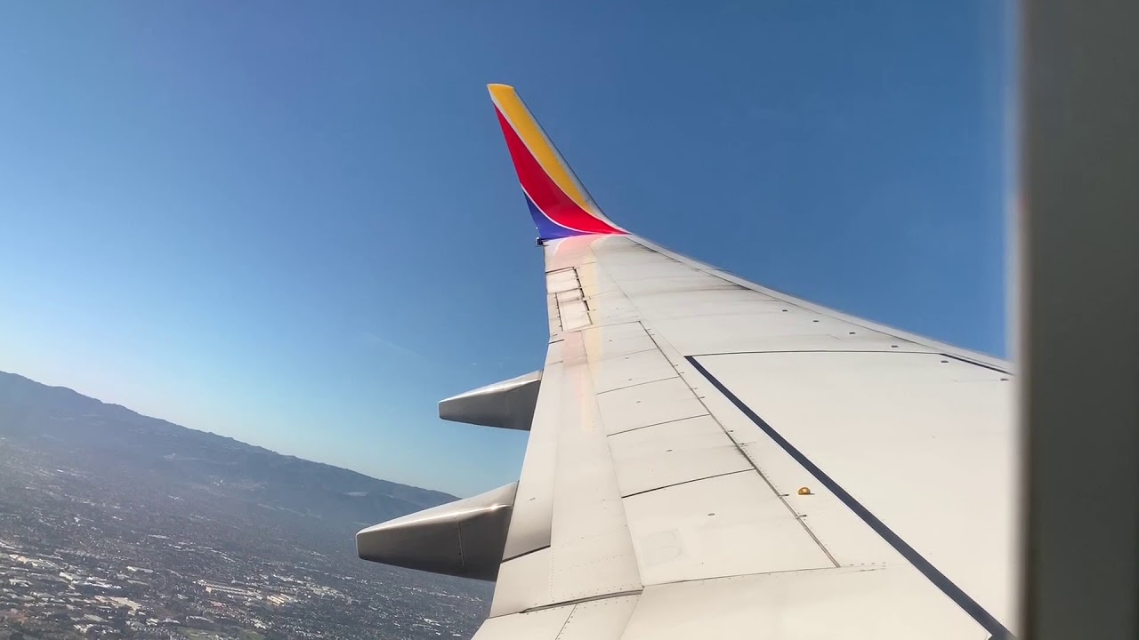 Southwest Airlines Flight 1847 B737-700 Engine Start, Taxi, and Takeoff from San Jose Int'l Airport