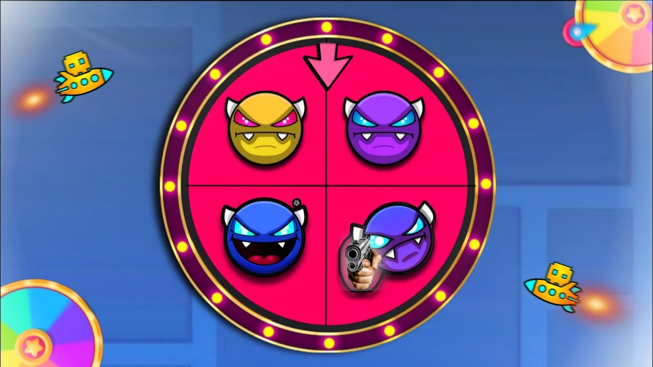 РУЛЕТКА ИЗИ ДЕМОНОВ В GEOMETRY DASH