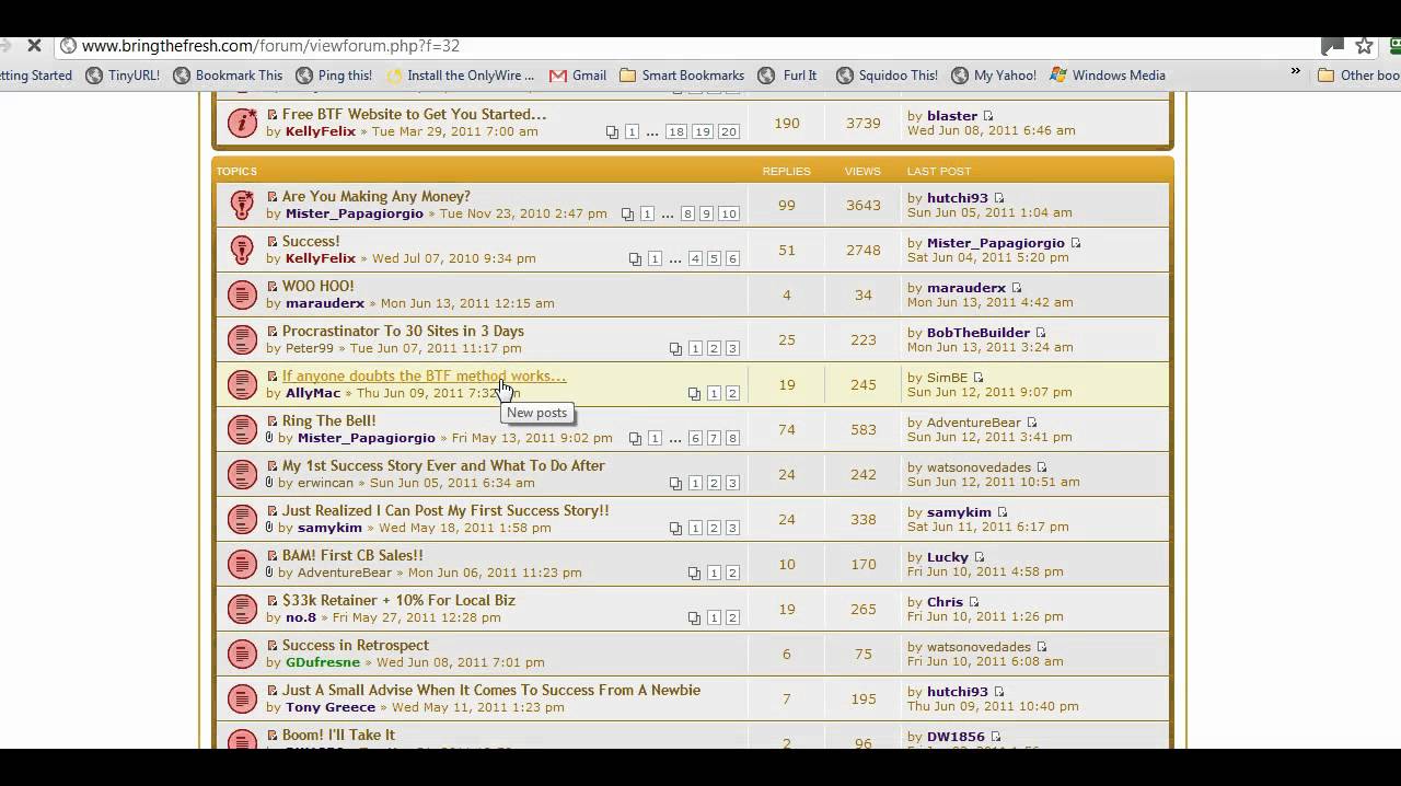 Bring The Fresh Forum - What's Inside