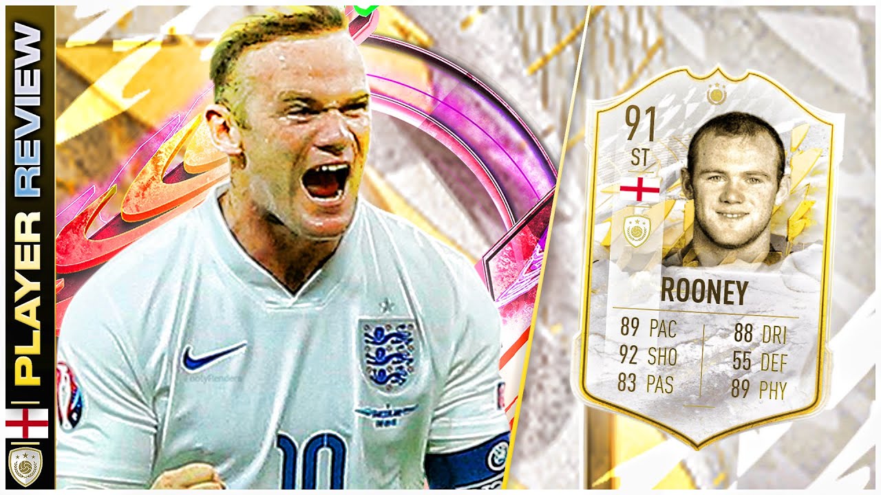 INSANE SHOOTING!!!!! PRIME ICON 91 RATED WAYNE ROONEY PLAYER REVIEW - FIFA 23 ULTIMATE TEAM