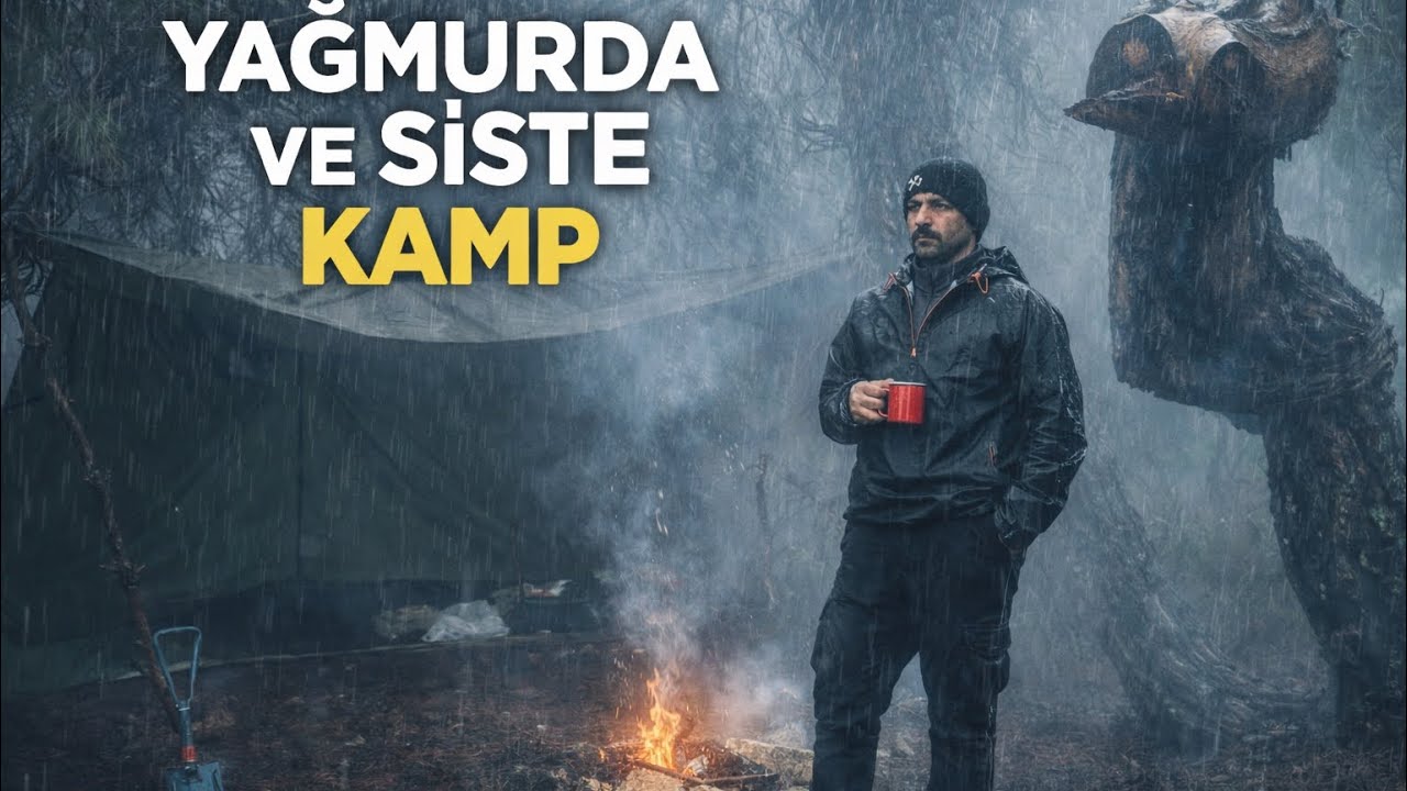 YOĞUN VE SİSLİ BİR ORMANDA SUCUK EKMEK  YAPTIK