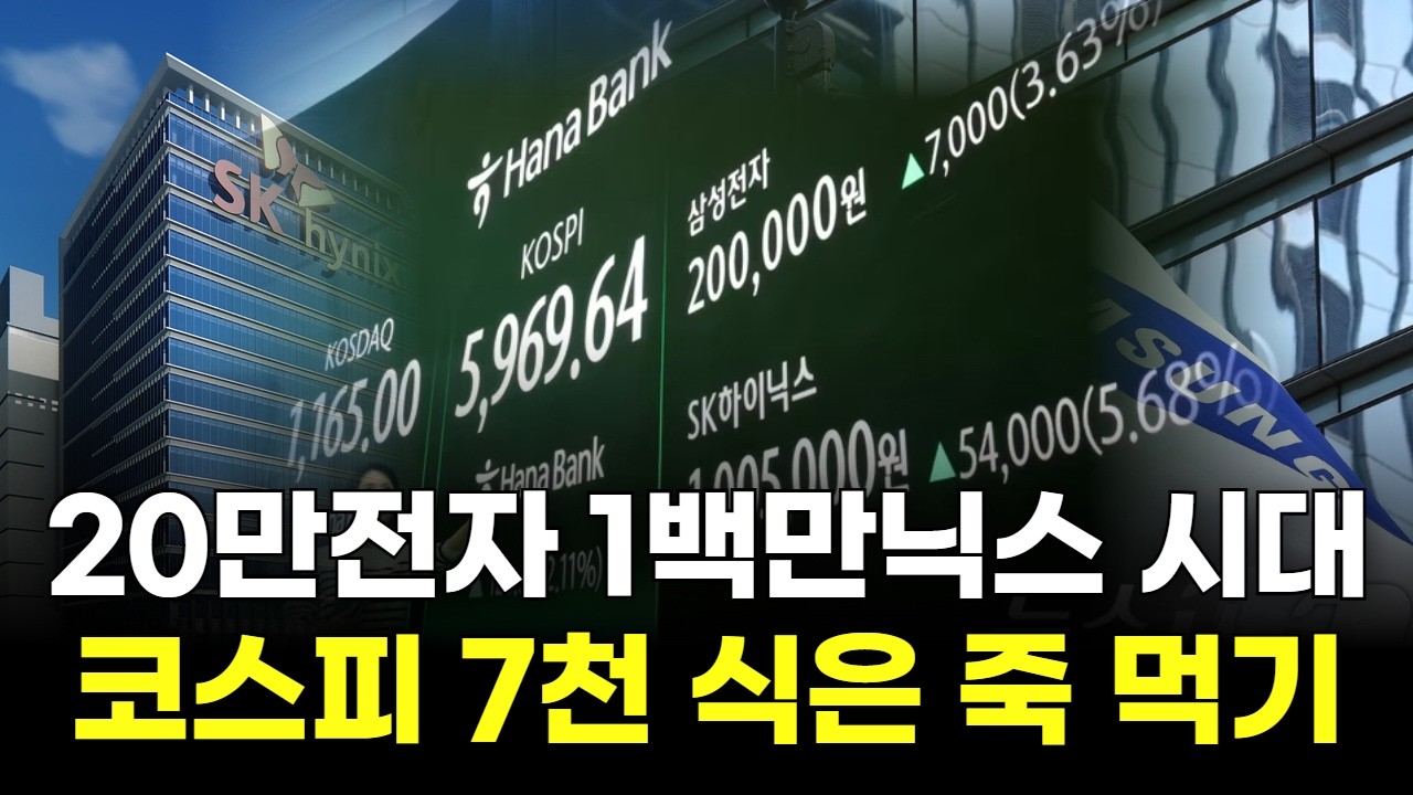 '20만전자·1백만닉스' 시대...코스피 7천은 식은 죽 먹기